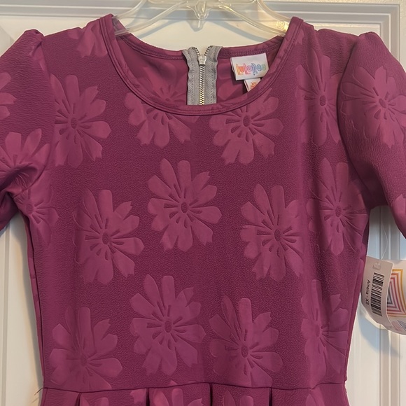 Lularoe  XSmall Amelia dress exposed zipper NEW floral design - Picture 3 of 8